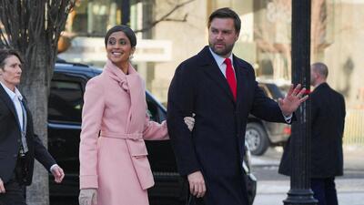 US Vice President-elect JD Vance and his wife Usha Vance arrive for a service at St. John's Church on Inauguration Day of Donald Trump's second presidential term in Washington on January 20 (REUTERS) US Vice President-elect JD Vance and his wife Usha Vance arrive for a service at St. John's Church on Inauguration Day of Donald Trump's second presidential term in Washington on January 20 (REUTERS)