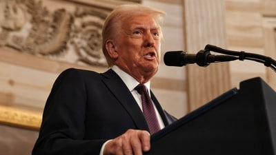 President Trump will rename the Gulf of Mexico to the Gulf of America and revert Mount Denali to Mount McKinley.
Chip Somodevilla/Pool via REUTERS (via REUTERS)