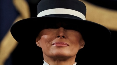 Melania Trump attends the inauguration of U.S. President-elect Donald Trump in the Rotunda of the U.S. Capitol on January 20, 2025 in Washington, DC. Donald Trump takes office for his second term as the 47th president of the United States.     Chip Somodevilla/Pool via REUTERS (via REUTERS)