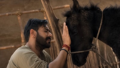 Azaad box office collection day 3: Ajay Devgn in a still from the film. Azaad box office collection day 3: Ajay Devgn in a still from the film.