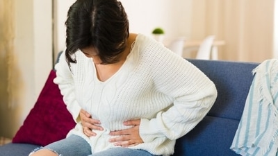 Bloating feels like a heaviness and tightness around the stomach, causing discomfort. (Shutterstock) Bloating feels like a heaviness and tightness around the stomach, causing discomfort. (Shutterstock)