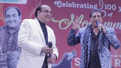 His son, Shahid Rafi, mesmerised the audience with his melodious voice.