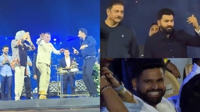 Sunil Gavaskar breaks into bhangra during Wankhede celebrations Sunil Gavaskar breaks into bhangra during Wankhede celebrations