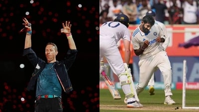 Coldplay concert paused again for Jasprit Bumrah Coldplay concert paused again for Jasprit Bumrah