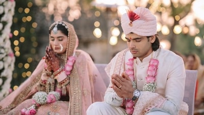 Neeraj Chopra and Himani Mor got married last week. Here's all you need to know about the wedding festivities and how the two met each other. (Neeraj Chopra - X ) Neeraj Chopra and Himani Mor got married last week. Here's all you need to know about the wedding festivities and how the two met each other. (Neeraj Chopra - X )