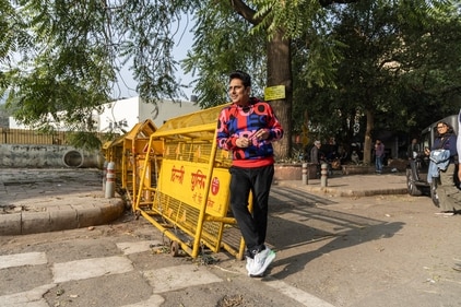 Poetry has been Lodha's life’s companion and he finds meter in even theatrics. (Photo: Raajessh Kashyap/HT) Poetry has been Lodha's life’s companion and he finds meter in even theatrics. (Photo: Raajessh Kashyap/HT)