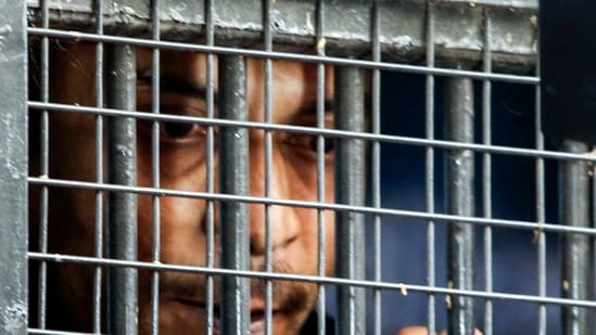 RG Kar rape and murder case convict Sanjay Roy being produced at Sealdah Court in Kolkata. (ANI file)