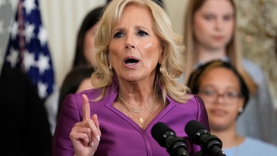 Jill Biden On Women's Rights: First lady Jill Biden speaks during an event. (AP)