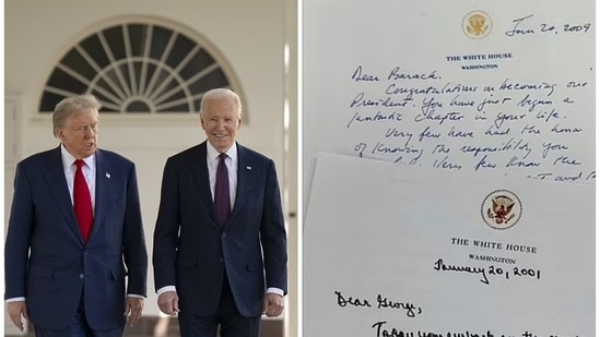 Biden never made the content of Trump's letter public, but he described it as a “very generous letter” despite considering it private. (AP)