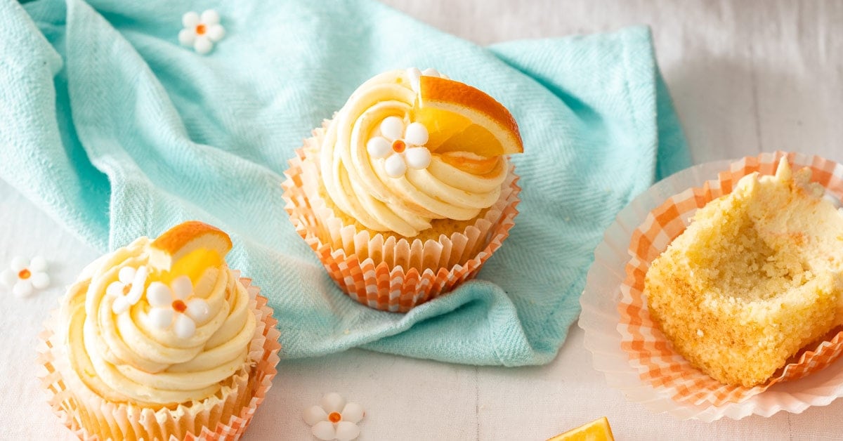 Orange and buttermilk cupcakes