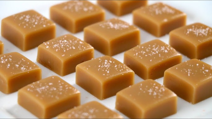 Creamy orange caramels