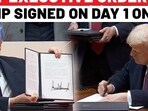 Trump Signs Record-Breaking Executive Orders On Day 1 Trump Signs Record-Breaking Executive Orders On Day 1