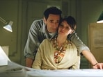 Adrien Brody and Felicity Jones in The Brutalist. Adrien Brody and Felicity Jones in The Brutalist.