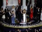 Vice President JD Vance, Usha Vance, Tiffany Trump, Michael Boulos, Melania Trump, President Donald Trump, Lara Trump, Eric Trump, Ivanka Trump and Jared Kushner at the Liberty Ball. Vice President JD Vance, Usha Vance, Tiffany Trump, Michael Boulos, Melania Trump, President Donald Trump, Lara Trump, Eric Trump, Ivanka Trump and Jared Kushner at the Liberty Ball.