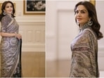 Nita Ambani looked like a glam queen in a stunning jamewar saree designed by Tarun Tahiliani. Nita Ambani looked like a glam queen in a stunning jamewar saree designed by Tarun Tahiliani.