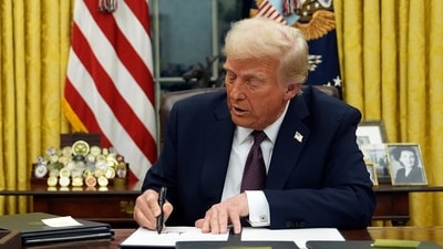 Donald Trump inauguration: The newly launched meme coin named after Trump saw its valuation plummet by nearly 50% on Tuesday. (AP) Donald Trump inauguration: The newly launched meme coin named after Trump saw its valuation plummet by nearly 50% on Tuesday. (AP)