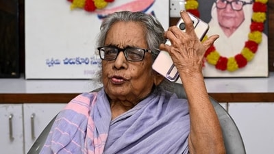 Prof. Santhamma Chilukuri expressed joy over her granddaughter Usha Vance's achievement as U.S. Vice President, viewing it as a bridge between nations. (REUTERS/Stringer)