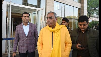 OP Rajbhar after the meeting of the joint parliamentary committee on the Waqf (Amendment)Bill, in Lucknow. (Deepak Gupta/HT Photo) OP Rajbhar after the meeting of the joint parliamentary committee on the Waqf (Amendment)Bill, in Lucknow. (Deepak Gupta/HT Photo)