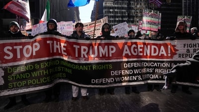 Newly inaugurated US President Donald Trump might have many supporters, but there also are those who sternly oppose his stance on a number of issues. anti-Trump protesters took to the street to oppose Trump's plans for immigrants, birthright citizenship, among others on Monday, the day of his inauguration. (AP) Newly inaugurated US President Donald Trump might have many supporters, but there also are those who sternly oppose his stance on a number of issues. anti-Trump protesters took to the street to oppose Trump's plans for immigrants, birthright citizenship, among others on Monday, the day of his inauguration. (AP)