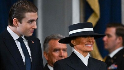 Barron Trump and Melania Trump at the 60th inaugural ceremony on January 20, 2025, at the US Capitol in Washington, DC. (Photo by Melina Mara / POOL / AFP) (AFP) Barron Trump and Melania Trump at the 60th inaugural ceremony on January 20, 2025, at the US Capitol in Washington, DC. (Photo by Melina Mara / POOL / AFP) (AFP)