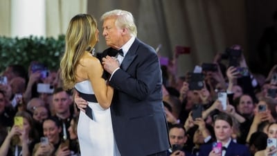 Expert breaks down Donald Trump and Melania's ‘awkward’ dance at Commander-in-Chief ball (REUTERS/Daniel Cole) (REUTERS)