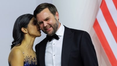 U.S. Vice President JD Vance and his wife Usha Vance attend the Commander in Chief Ball in honor of Trump's inauguration in Washington, U.S., January 20, 2025. REUTERS/Daniel Cole (REUTERS)