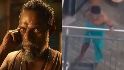A video of actor Vinayakan screaming on a balcony is doing rounds on social media.