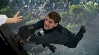 Tom Cruise in a still from Mission: Impossible — Dead Reckoning Part One. Tom Cruise in a still from Mission: Impossible — Dead Reckoning Part One.