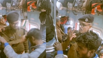 The video was shared on X. (x/@Gharkakalesh) The video was shared on X. (x/@Gharkakalesh)