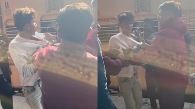 A viral video captured a man being falsely attacked for allegedly stealing an iPhone. (Instagram/vikrambalajha) A viral video captured a man being falsely attacked for allegedly stealing an iPhone. (Instagram/vikrambalajha)