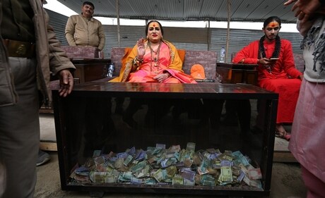 Lakshmi Narayan Tripathi Mahamandaleshwar of the Kinnar Akhada (Deepak Gupta/HT) Lakshmi Narayan Tripathi Mahamandaleshwar of the Kinnar Akhada (Deepak Gupta/HT)