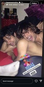 Karan Veer via Instagram Stories. Karan Veer via Instagram Stories.