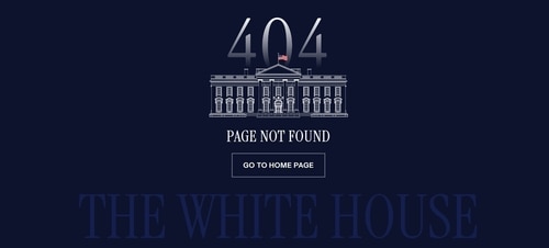 The constitution page on White House's site leads to a error page The constitution page on White House's site leads to a error page