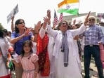 People from the Indian American diaspora dance in joy during of Prime Minister Narendra Modi's last US visit. (File)