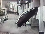 The incident was captured by a CCTV camera. The incident was captured by a CCTV camera.