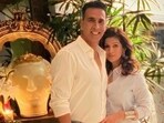 Twinkle Khanna spoke about the 'perks of owning your own candle company' in a new post; she also posed with Akshay Kumar in a new picture. (Instagram/ Twinkle Khanna)