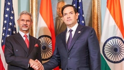 External Affairs Minister S Jaishankar meets United States Secretary of State, Marco Rubio during the Quad Foreign Ministers’ Meeting, in Washington DC. External Affairs Minister S Jaishankar meets United States Secretary of State, Marco Rubio during the Quad Foreign Ministers’ Meeting, in Washington DC.