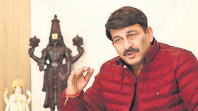 BJP MP Manoj Tiwari (Arvind Yadav/HT PHOTO)