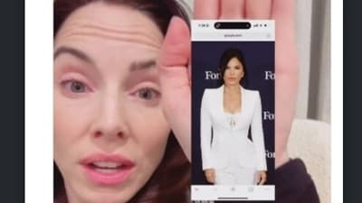 Comedian Cummings, 42, assured her Instagram fans on Tuesday that she would not be critical of Lauren Sánchez, 55. for attending Trump's swearing-in ceremony donning a white pantsuit and a peekaboo lace bra. (Instagram) Comedian Cummings, 42, assured her Instagram fans on Tuesday that she would not be critical of Lauren Sánchez, 55. for attending Trump's swearing-in ceremony donning a white pantsuit and a peekaboo lace bra. (Instagram)