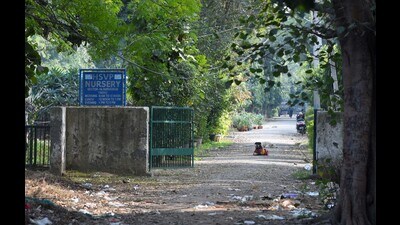 GMDA will build a water tank in a nursery near the Atul Kataria Chowk in Gurugram for horticultural work. (HT PHOTO) GMDA will build a water tank in a nursery near the Atul Kataria Chowk in Gurugram for horticultural work. (HT PHOTO)