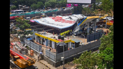 Ghatkopar hoarding collapse claimed the lives of 17 people and injured several others. (PTI) Ghatkopar hoarding collapse claimed the lives of 17 people and injured several others. (PTI)