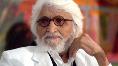 Husain, who has worked with the Ramayana and Mahabharata traditions on the advice of socialist leader Rammanohar Lohia, is hardly disrespectful to his subjects in his works Husain, who has worked with the Ramayana and Mahabharata traditions on the advice of socialist leader Rammanohar Lohia, is hardly disrespectful to his subjects in his works