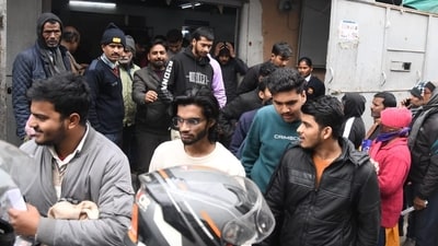 JEE Main 2025 day 1 in pics: For the examination, candidates are required to reach the exam centre as per the reporting time mentioned on the admit cards. (Santosh Kumar)