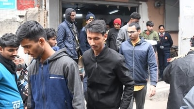 JEE Main 2025 day 1 in pics: Candidates were also required to follow the dress code and exam day instructions. (Santosh Kumar)