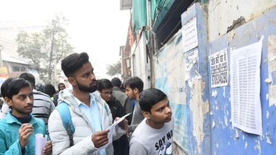 JEE Main 2025 day 1 in pics: Candidates are required to sit only in the allotted seats.&nbsp; (Santosh Kumar)