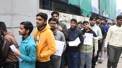 JEE Main 2025 day 1 in pics: It is mandatory to carry admit cards to enter the examination hall.&nbsp; (Santosh Kumar )