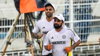 India's cricket team let by Mohammed Shami, Suryakumar Yadav (AP) India's cricket team let by Mohammed Shami, Suryakumar Yadav (AP)