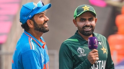 Rohit Sharma (L) and Babar Azam (PTI) Rohit Sharma (L) and Babar Azam (PTI)