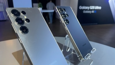 The new line of Samsung Galaxy S25 phones, with advanced camera and artificial intelligence capabilities. (AP Photo) The new line of Samsung Galaxy S25 phones, with advanced camera and artificial intelligence capabilities. (AP Photo)