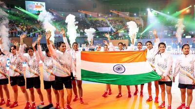 The Indian men and women’s teams clinched the inaugural World Cup titles in New Delhi last week. (Kho Kho World Cup) The Indian men and women’s teams clinched the inaugural World Cup titles in New Delhi last week. (Kho Kho World Cup)